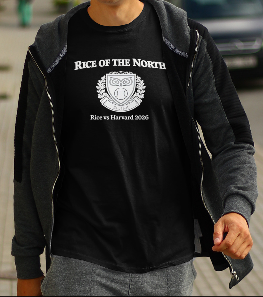 Rice Of The North Emblem Rice Vs Harvard 2026 T-Shirt