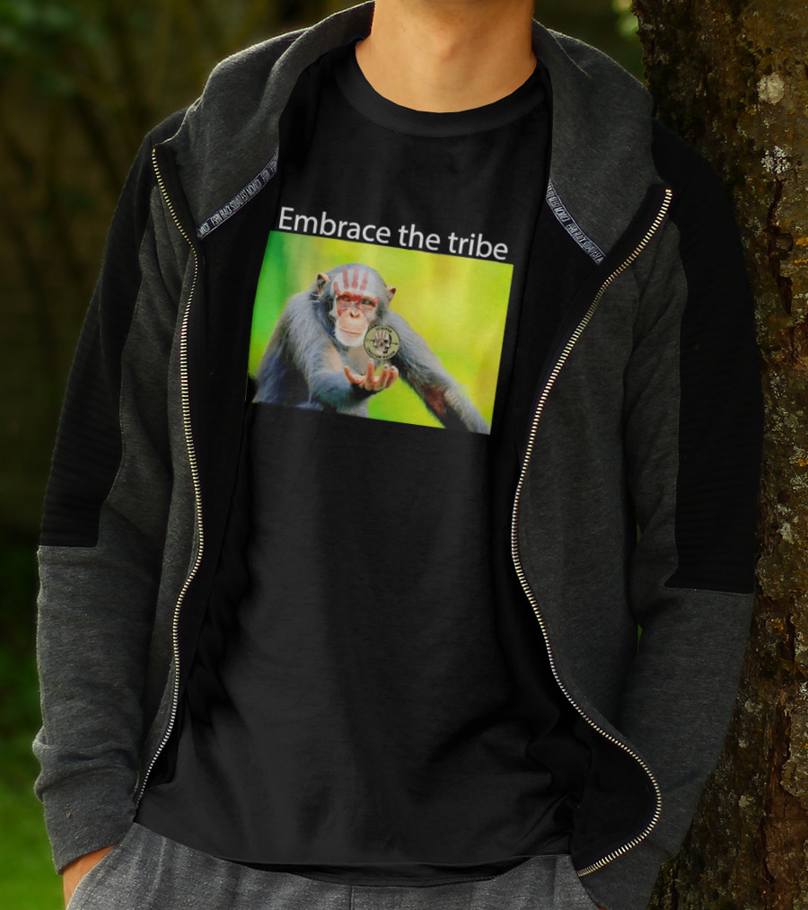 Scalper Choctaw Nation Monkey Embrace The Tribe Handprint T-Shirt