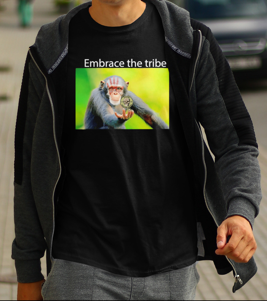Scalper Choctaw Nation Monkey Embrace The Tribe Handprint T-Shirt