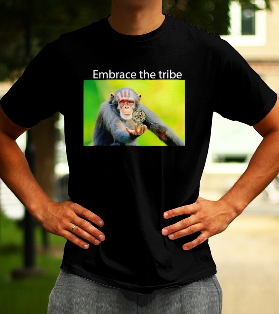 Scalper Choctaw Nation Monkey Embrace The Tribe Handprint T-Shirt