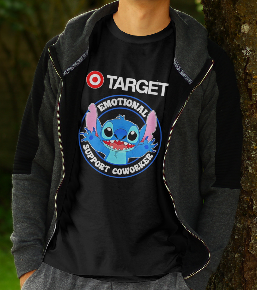Target Happy Stitch Emotional Support Coworker T-Shirt