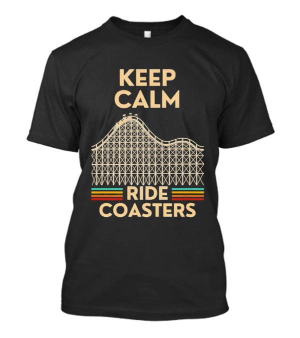 Keep Calm Ride S Retro Amusement Park T-Shirt