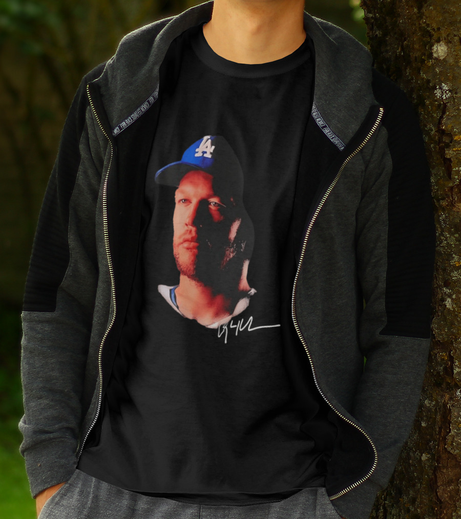 Clayton Kershaw LA Dodgers Baseball Cap Image T-Shirt