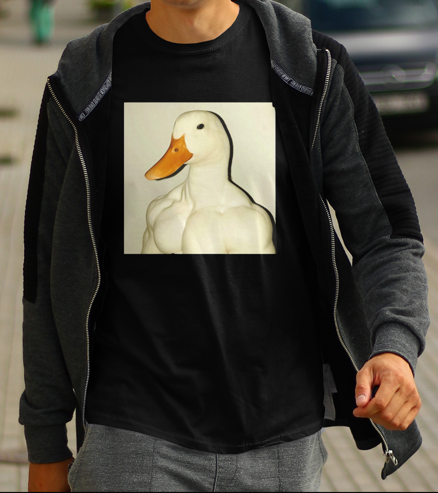 Muscle Goose Meme Buff Animal Bodybuilder Goose T-Shirt