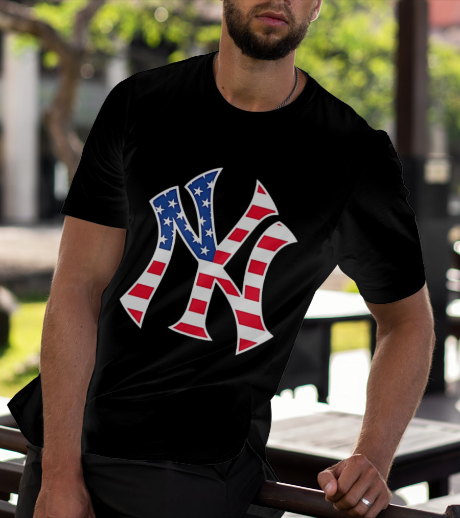 New York Yankees Military Appreciation Red White Blue Stars And Stripes T-Shirt