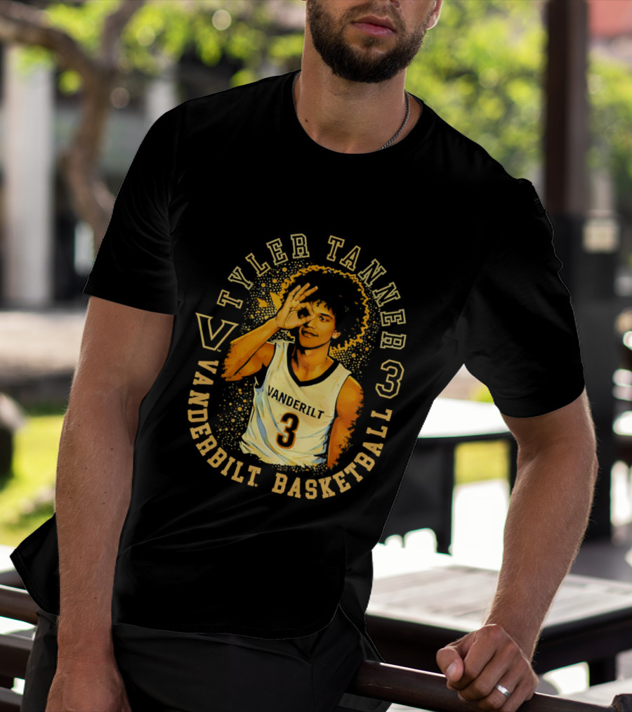Tyler Tanner Vanderbilt Basketball 3 Commodores T-Shirt