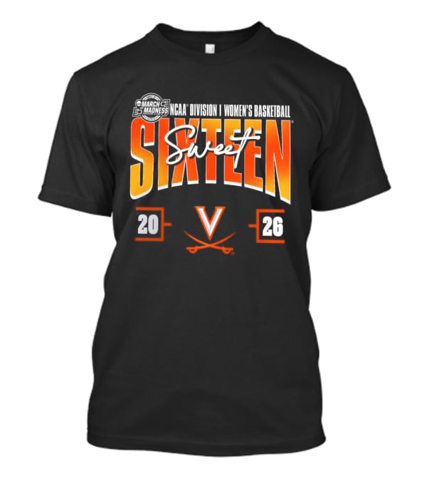 2026 NCAA Women's Basketball Sweet Sixteen Virginia Cavaliers Tournament T-Shirt