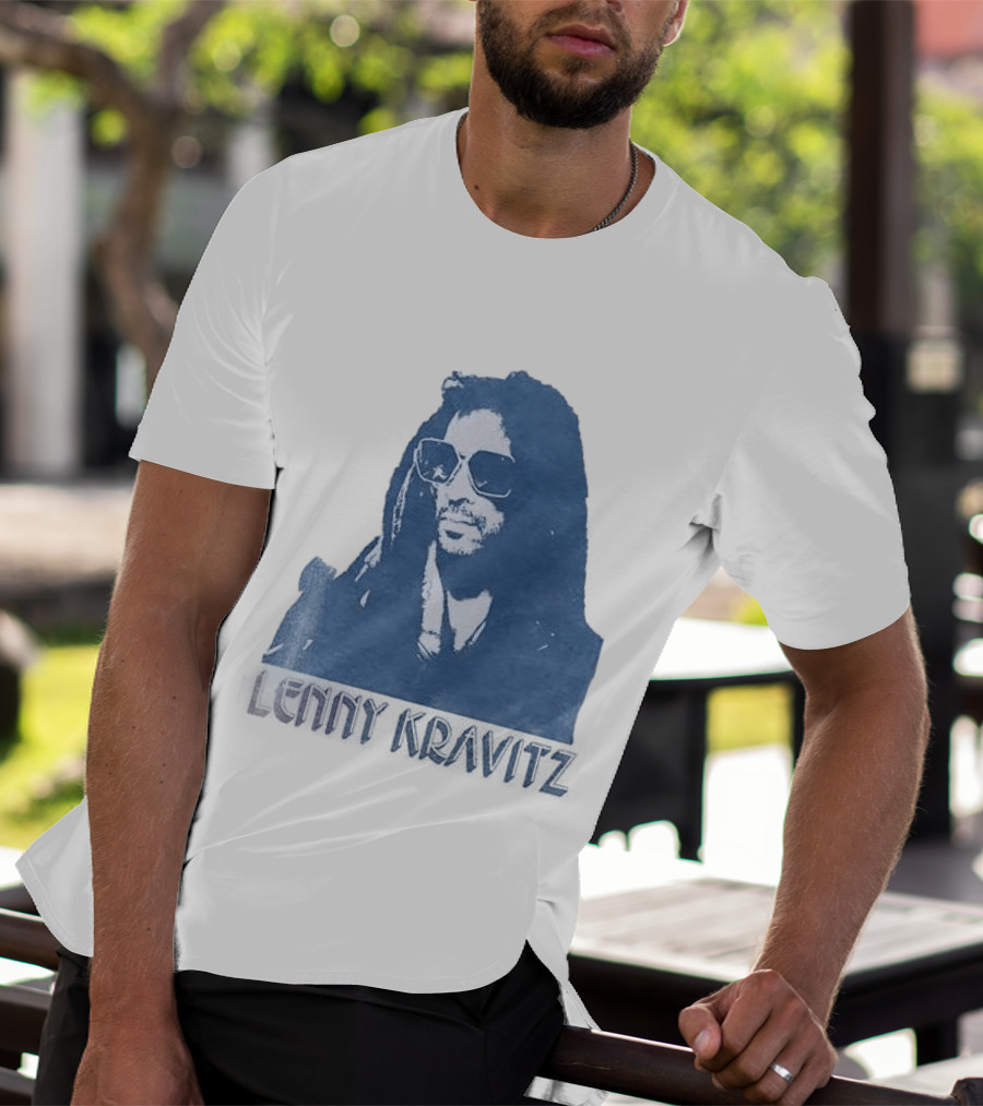 Lenny Kravitz Blue Sunglasses Las Vegas T-Shirt