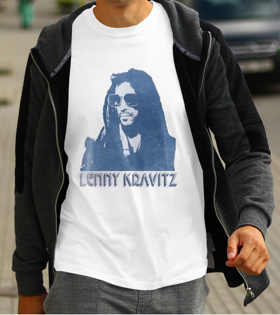 Lenny Kravitz Blue Sunglasses Las Vegas T-Shirt