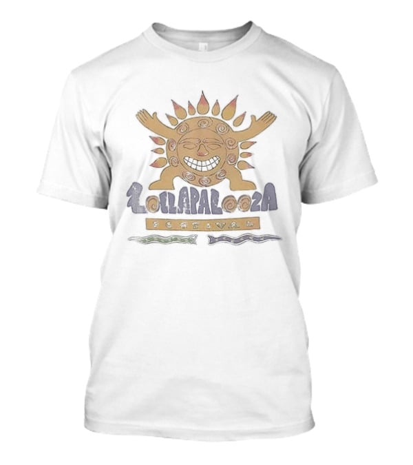 Lollapalooza Festival Sunburst Full Lineup 1992 T-Shirt