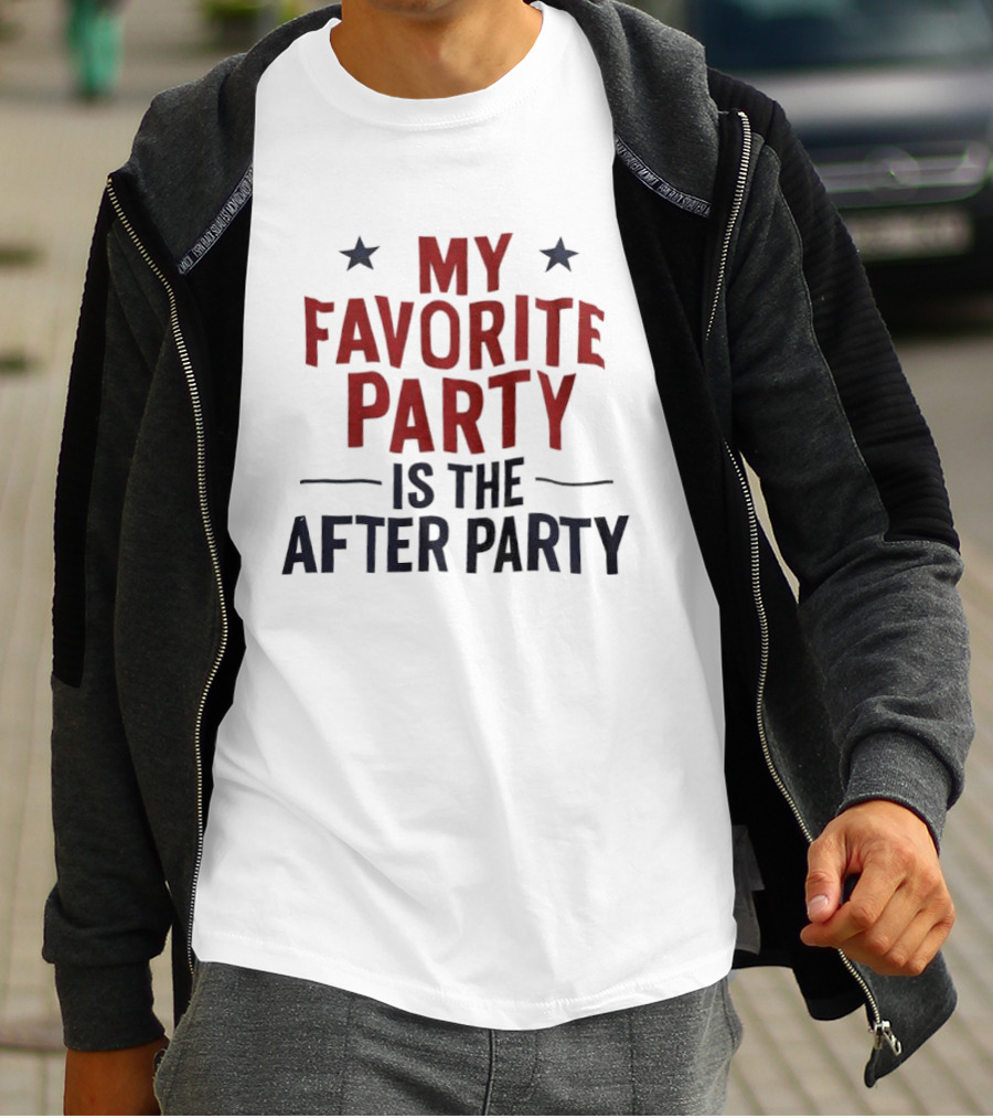 My Favorite Party Is The After Party Stars T-Shirt