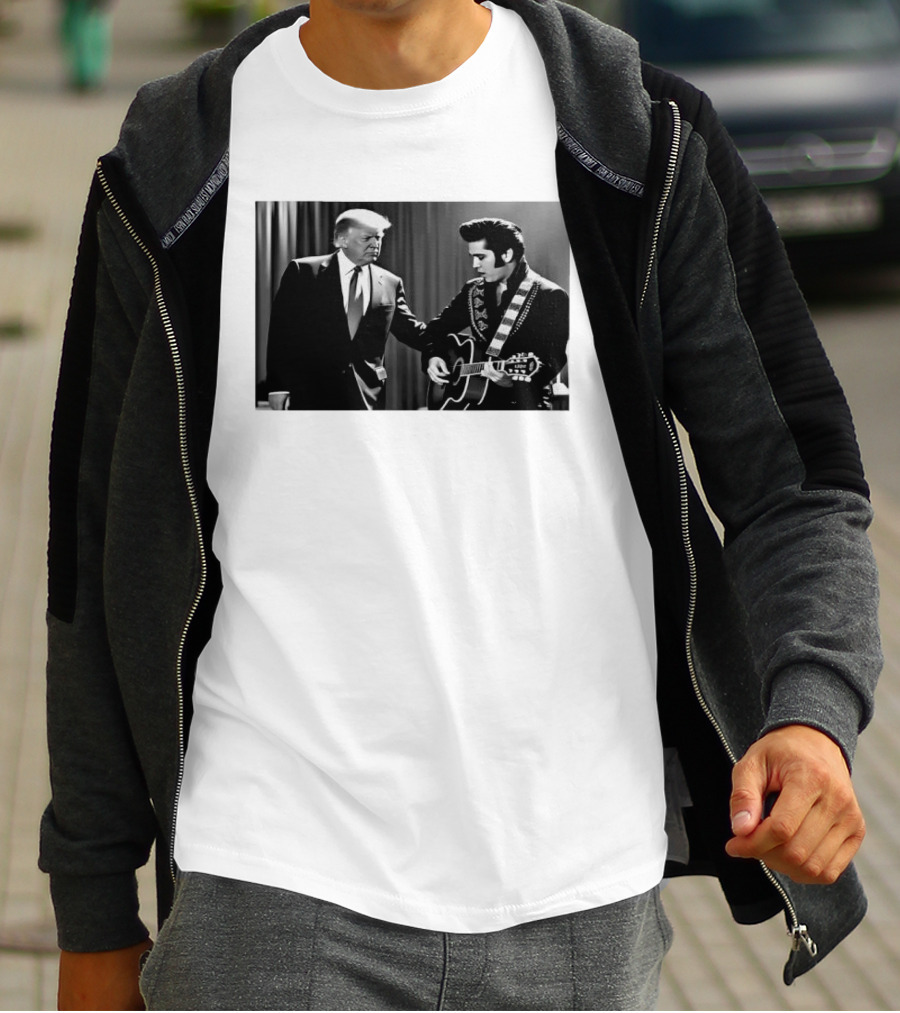 Trump Visits Graceland With Presley Guitar Moment T-Shirt