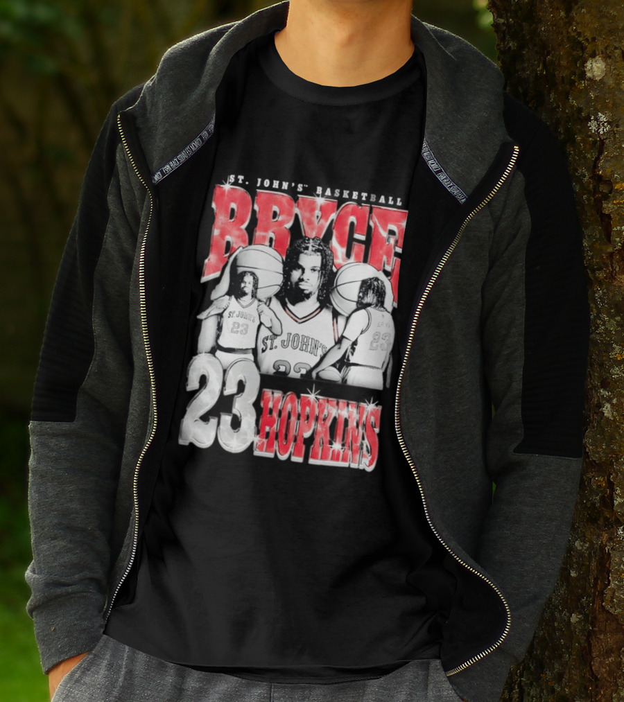 Bryce Hopkins St John's Basketball 23 Red Storm T-Shirt