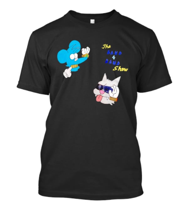The Itchy And Scratchy Band 4 Band Show Cartoon Characters T-Shirt