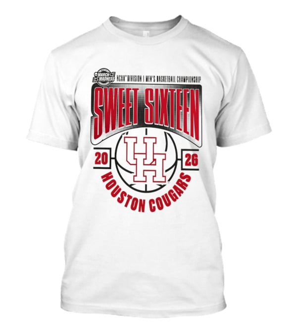 Houston Cougars 2026 NCAA Men's Basketball Championship Sweet Sixteen T-Shirt