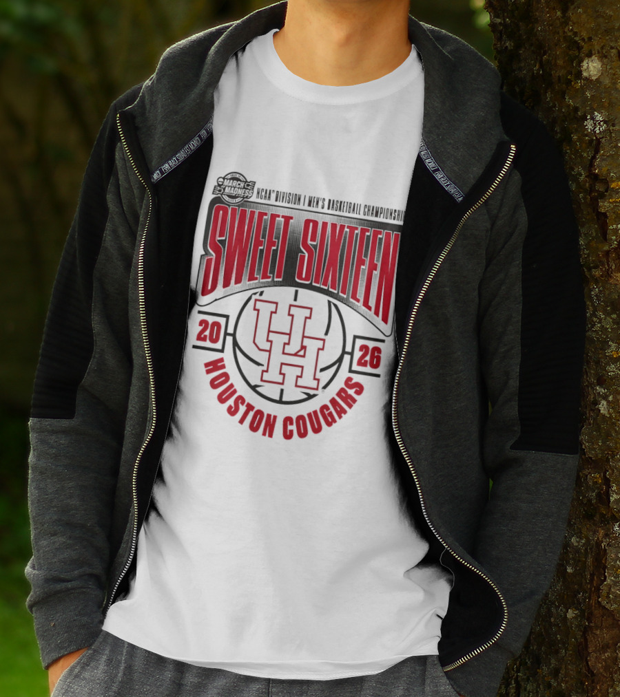 Houston Cougars 2026 NCAA Men's Basketball Championship Sweet Sixteen T-Shirt