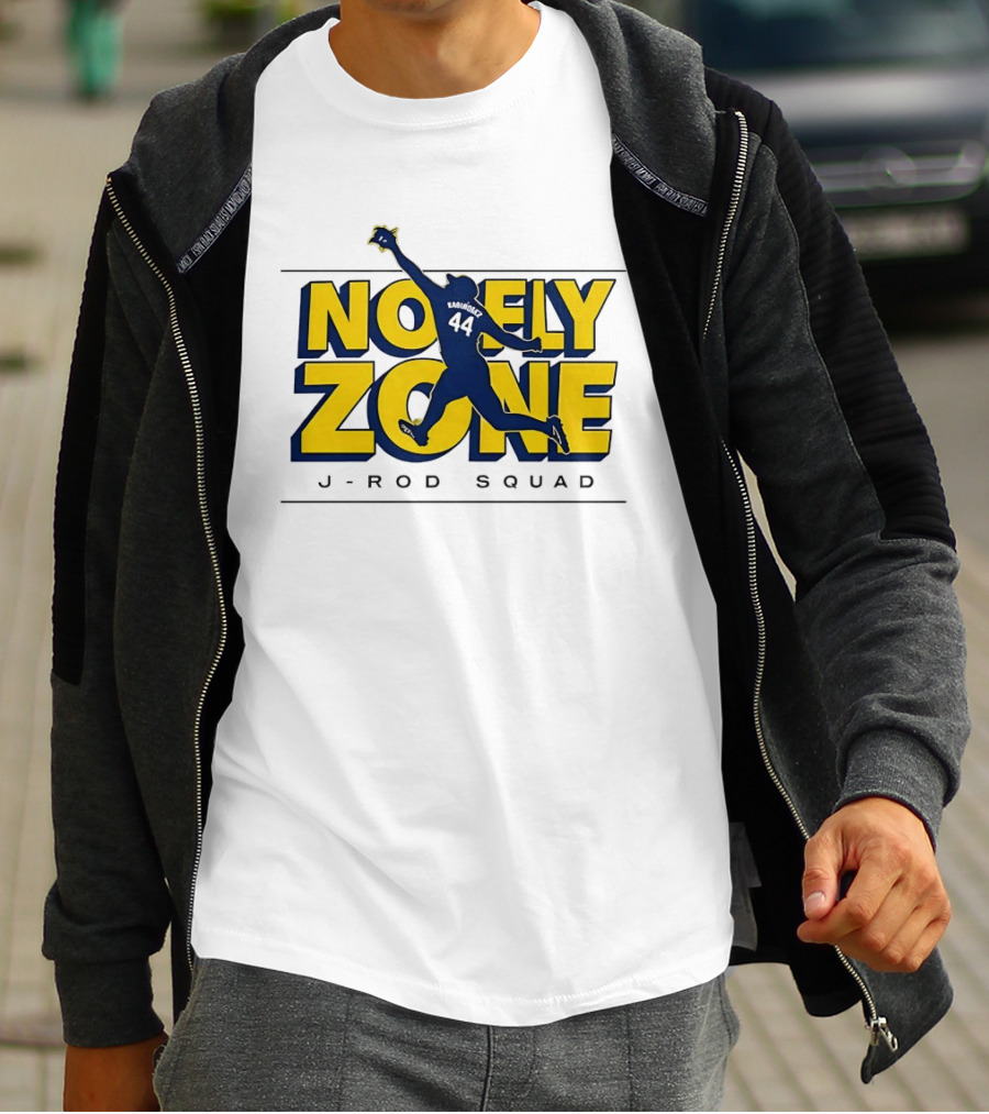 J Rod Squad No Fly Zone Baseball Catch 44 T-Shirt