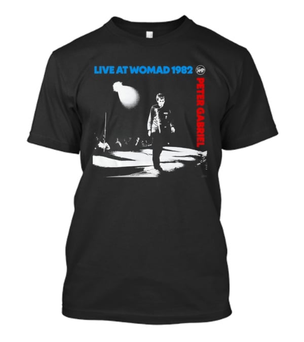 Live At Womad 1982 Peter Gabriel Vintage Concert Festival Archival T-Shirt