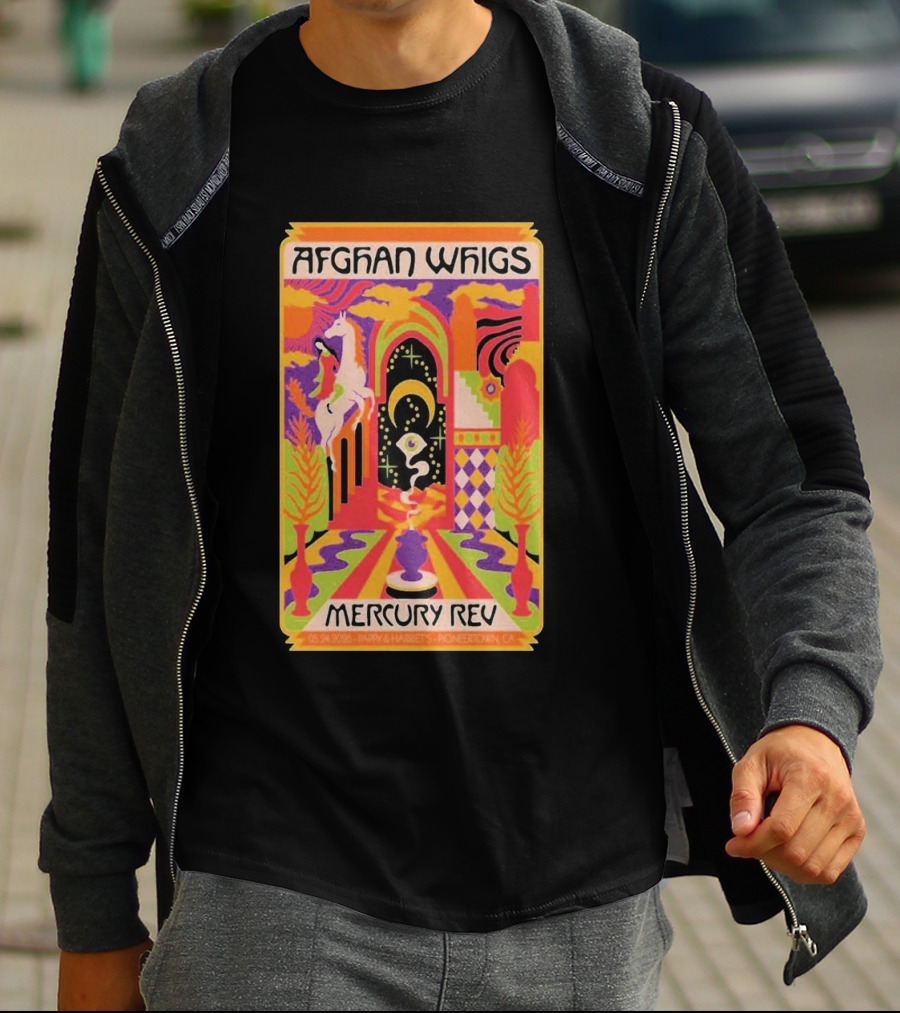 Afghan Whigs Mercury Rev 5.24.2026 Pappy & Harriet's Pioneertown CA T-Shirt