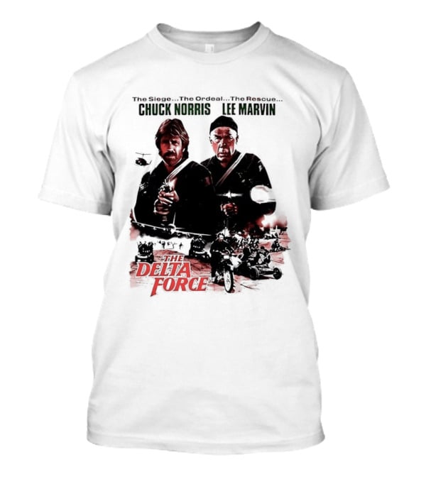 The Delta Force 1986 Chuck Norris Lee Marvin Movie T-Shirt