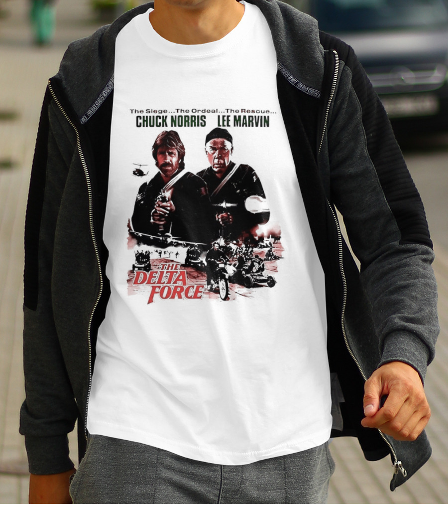 The Delta Force 1986 Chuck Norris Lee Marvin Movie T-Shirt