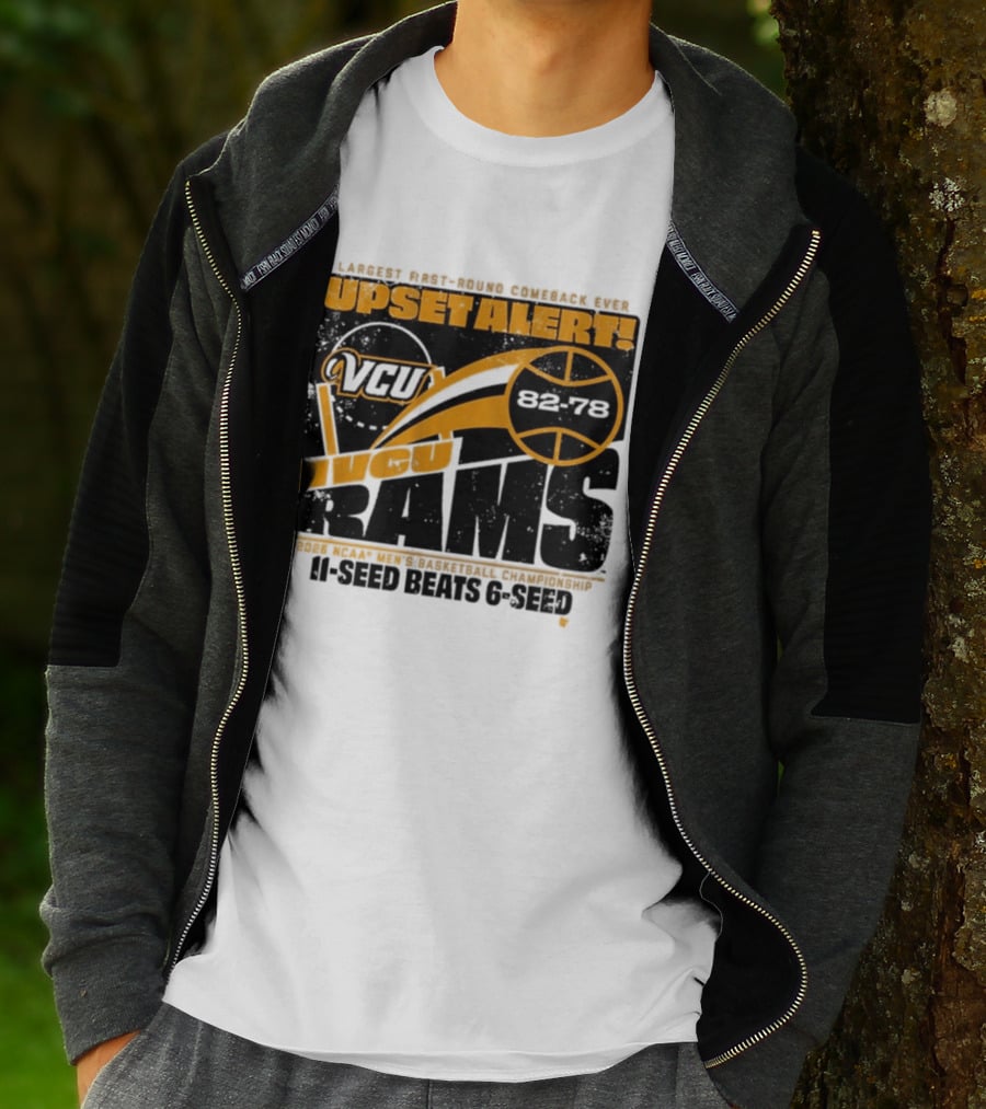 VCU Rams 2026 March Madness Upset Alert MBB Eleven Over Sixçado T-Shirt