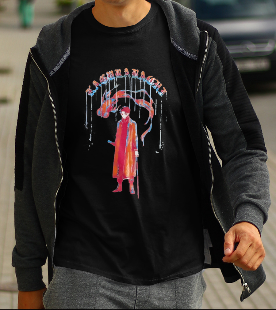 Chihiro Rokuhira Kagurabachi Character Illustration With Dragon T-Shirt