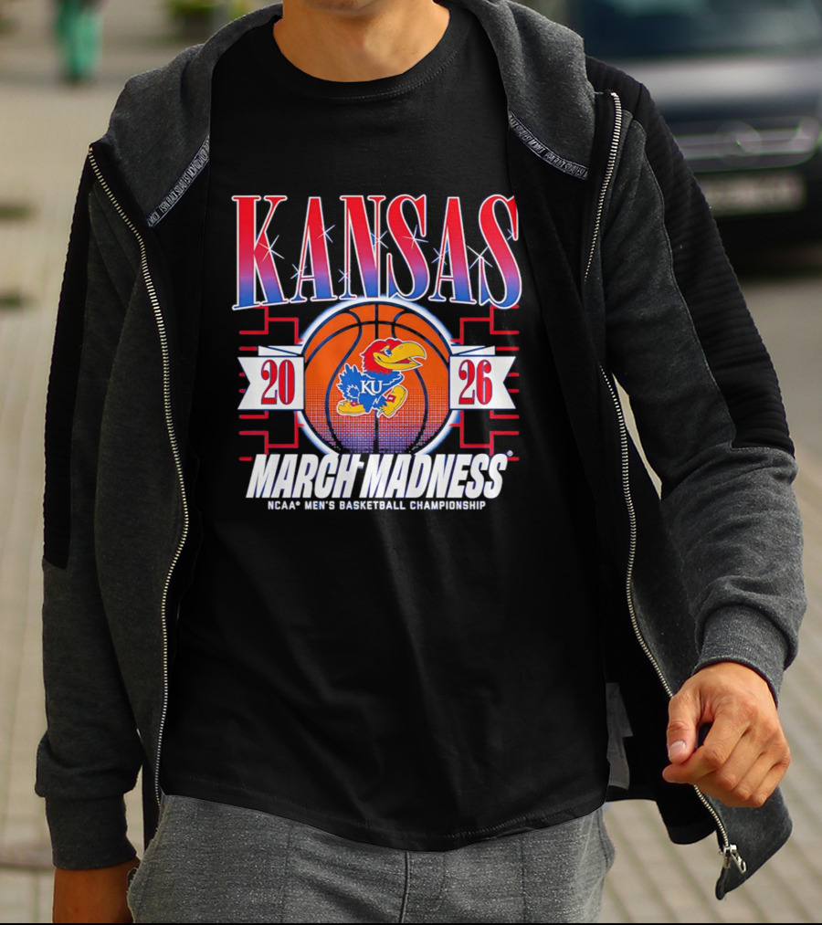 Kansas Jayhawks 2026 NCAA Men's Basketball Championship March Madness T-Shirt