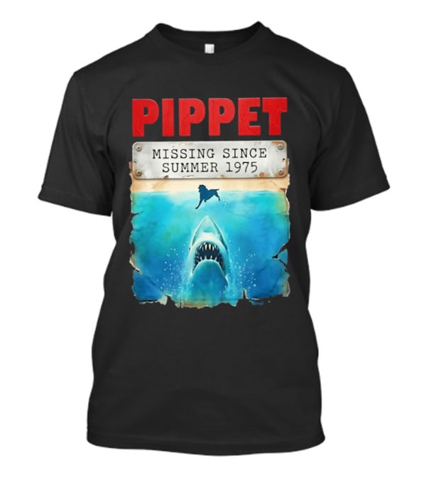 Pippet Missing Since Summer 1975 Shark Attack Scene T-Shirt