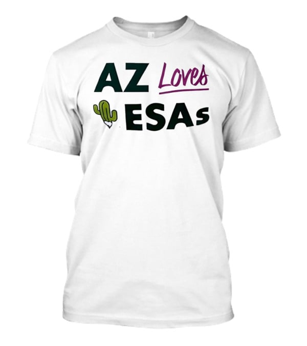 AZ Loves ESAs Cactus Heart T-Shirt