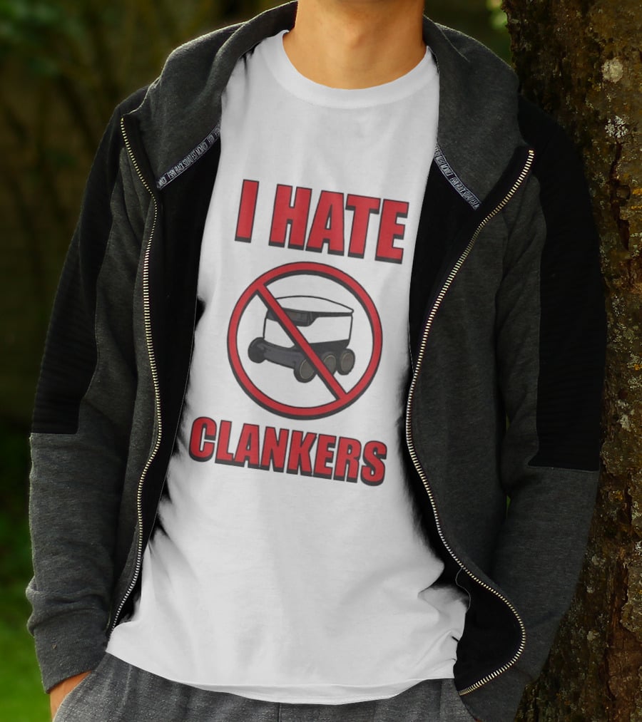 I Hate Clankers No Robot T-Shirt