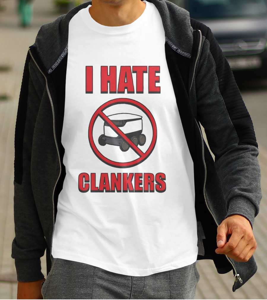 I Hate Clankers No Robot T-Shirt