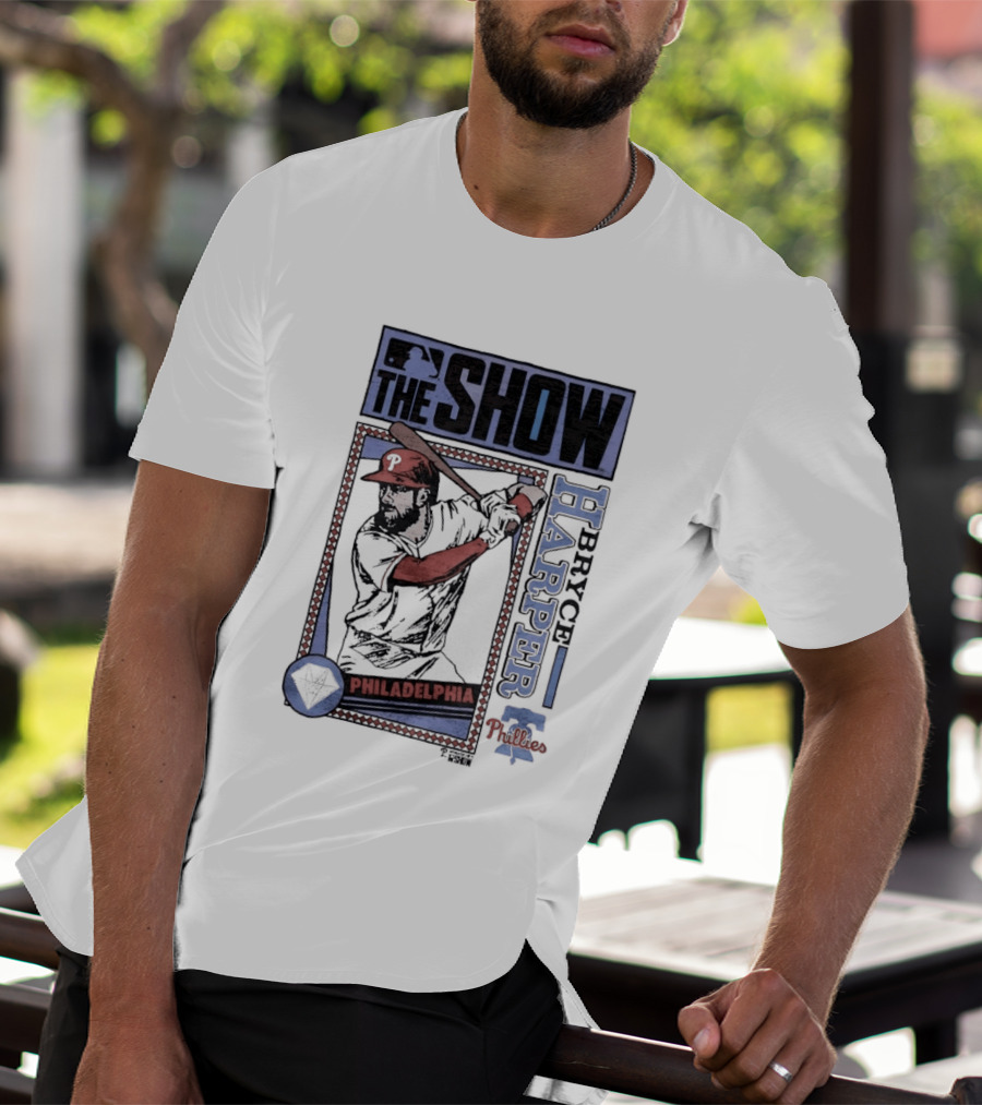 The Show Bryce Harper Philadelphia Phillies MLB Caricature T-Shirt