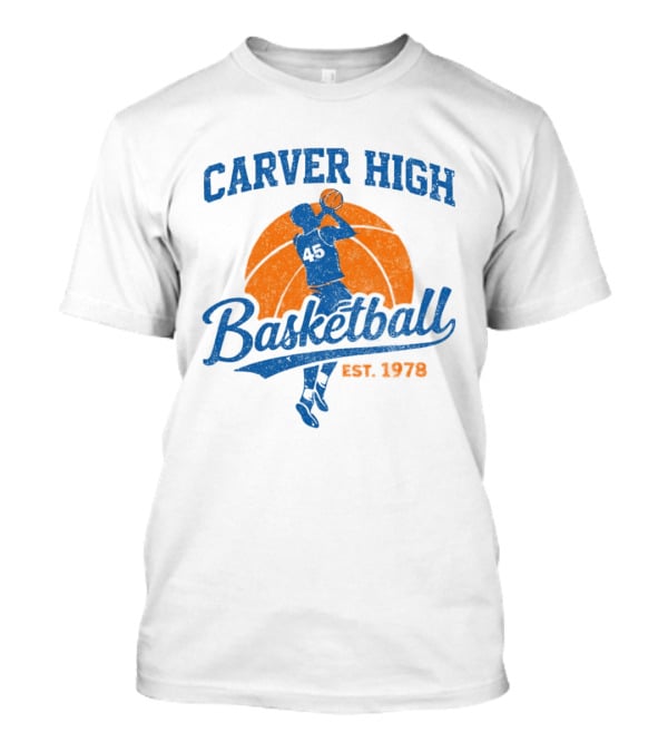 Carver High Basketball 45 Player Est 1978 T-Shirt