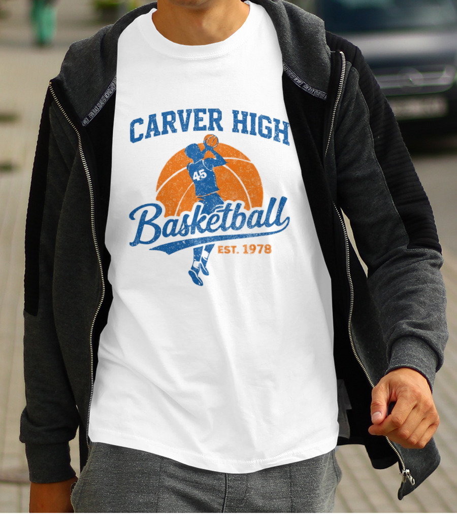 Carver High Basketball 45 Player Est 1978 T-Shirt