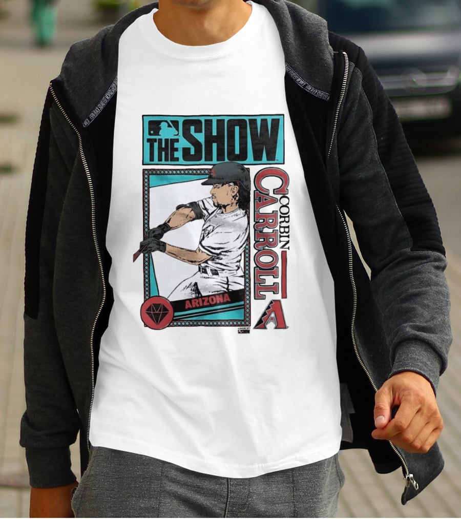 MLB The Show Corbin Carroll Arizona Diamondbacks Baseball Player T-Shirt