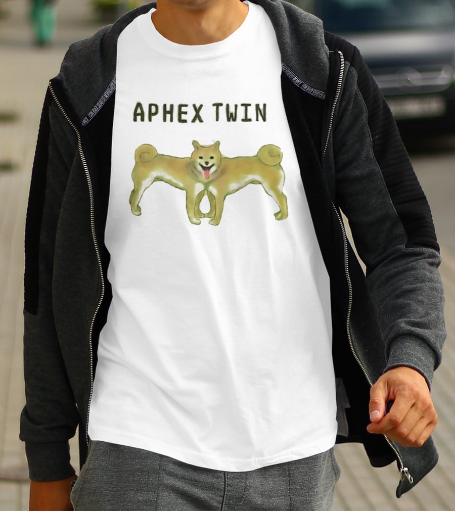 Dog Aphex Twin Two Headed Dog T-Shirt