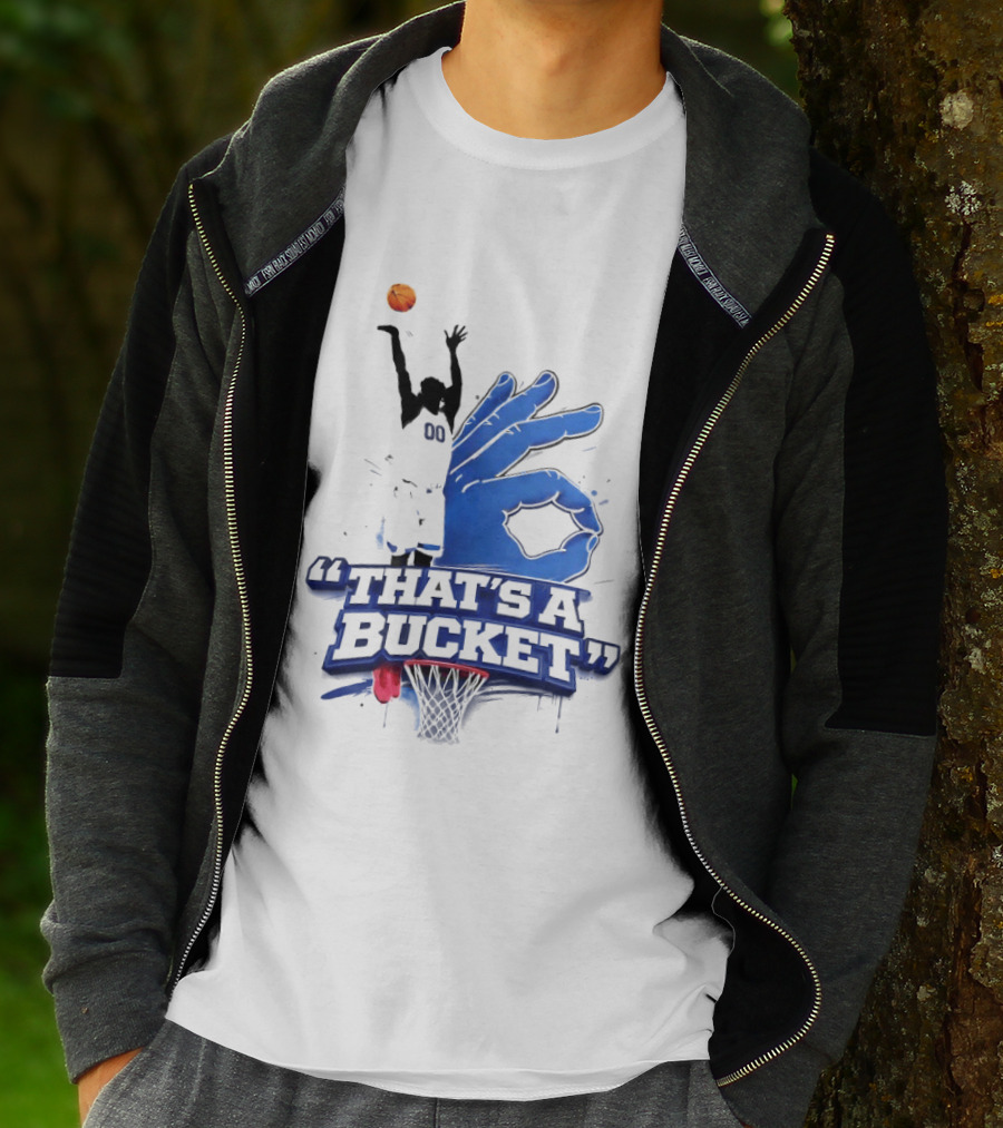 00 That's A Bucket Basketball Shot Gesture T-Shirt