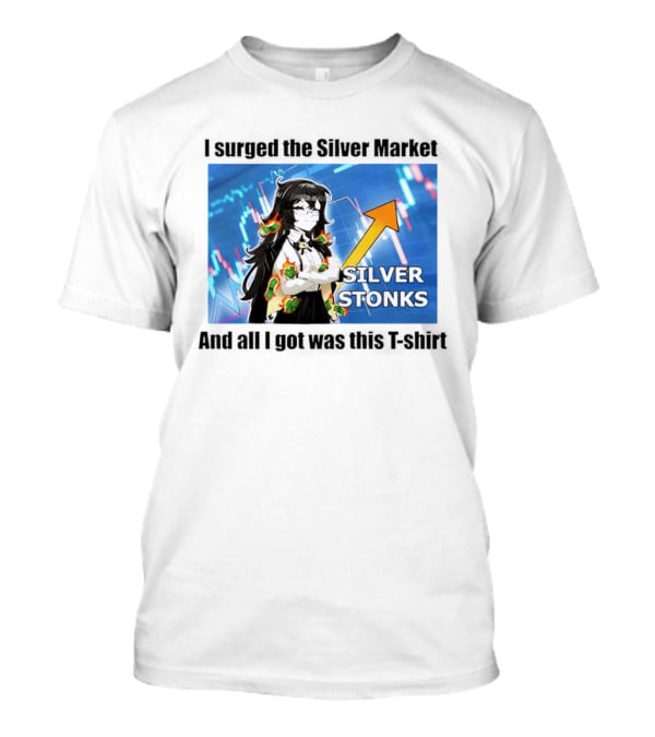 Grimmi 2026 Silver Stonks Crashed The Market With Business Insight T-Shirt