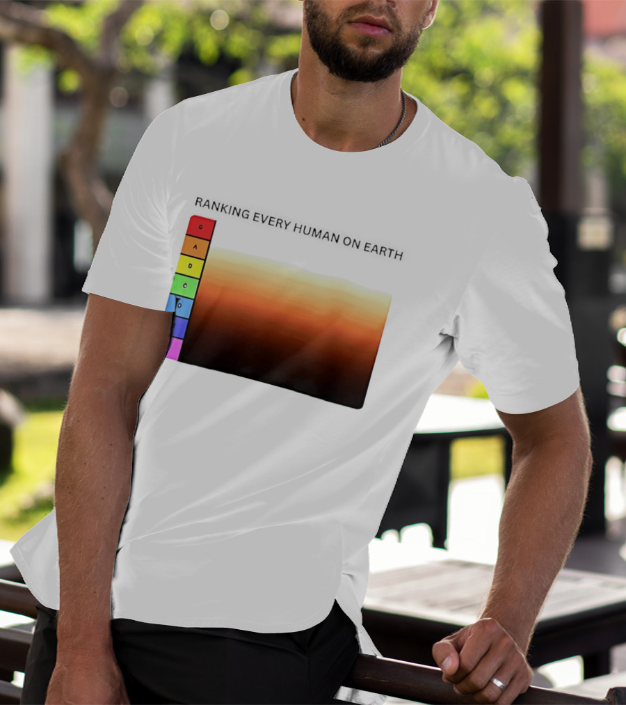 Ranking Every Human On Earth Tier List Gradient Chart T-Shirt
