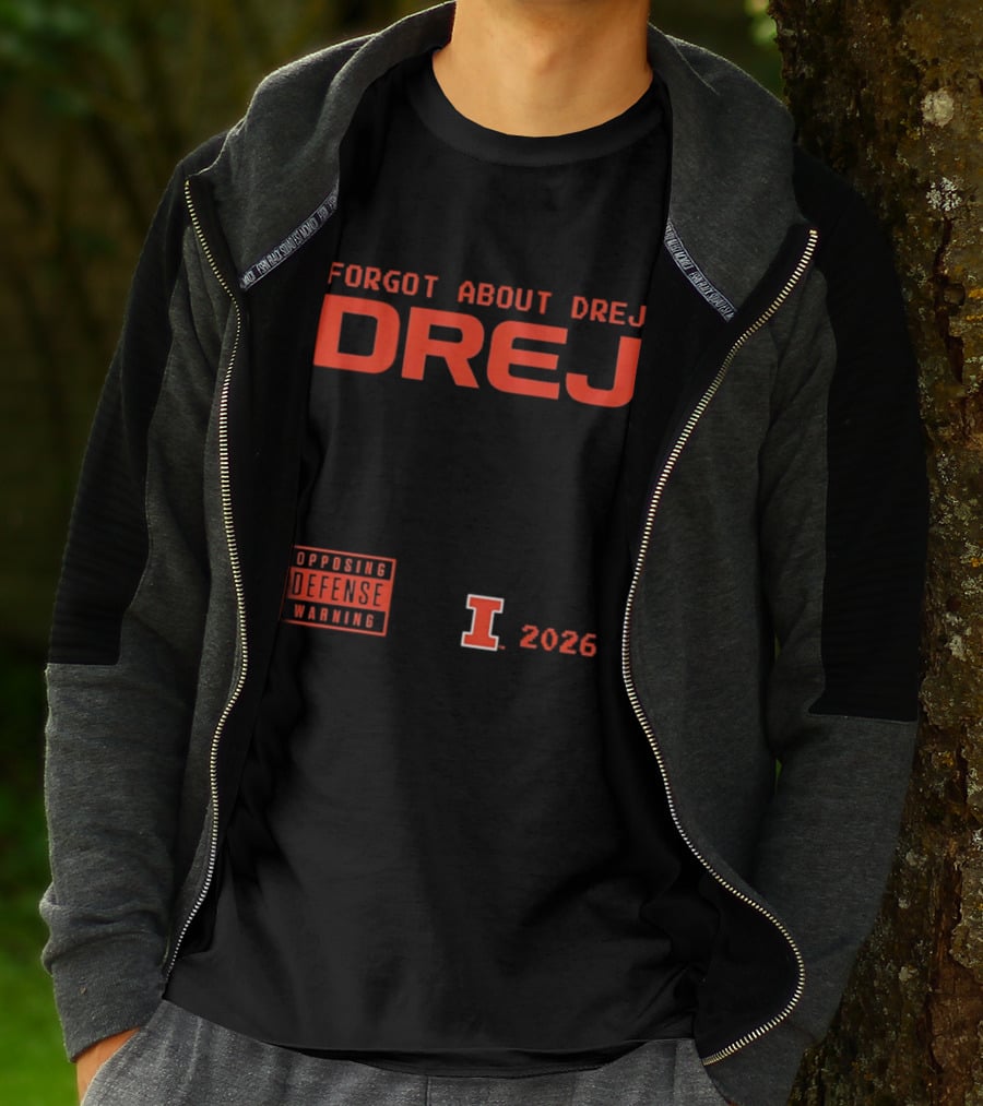 Andrej Stojakovic Illinois Fighting Illini Forgot About Drej Defense Warning 2026 T-Shirt