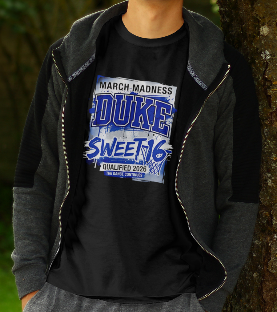 Duke Blue Devils 2026 NCAA March Madness Sweet 16 The Dance Continues T-Shirt