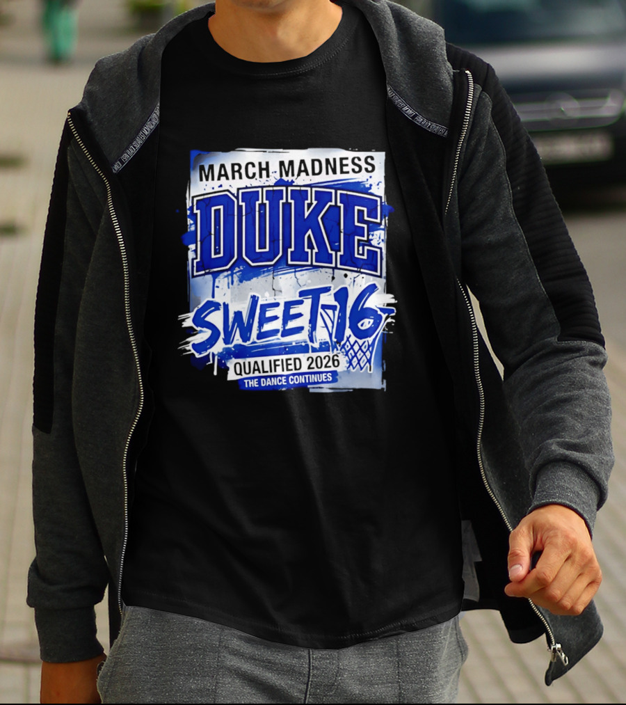Duke Blue Devils 2026 NCAA March Madness Sweet 16 The Dance Continues T-Shirt