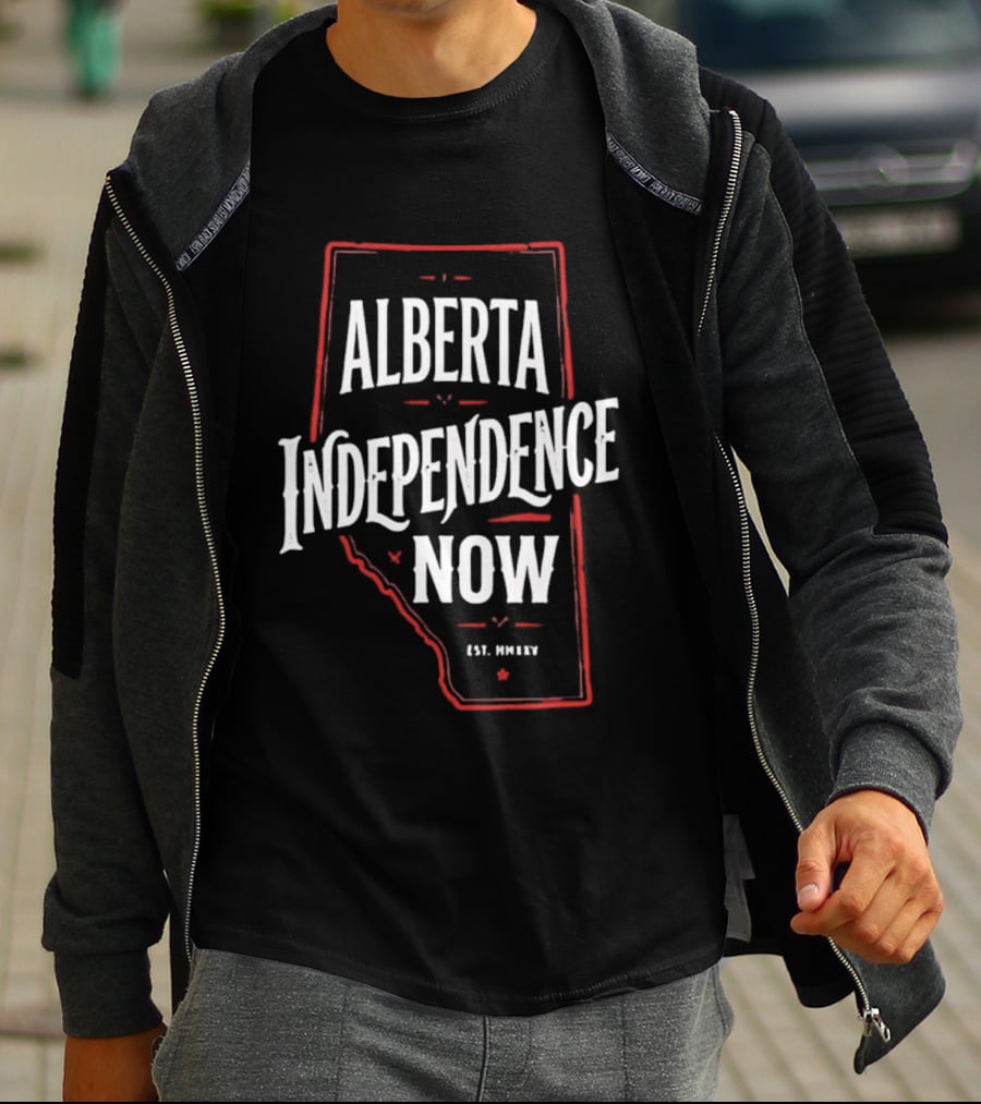 Alberta Independence Now Est. 2021 Map T-Shirt