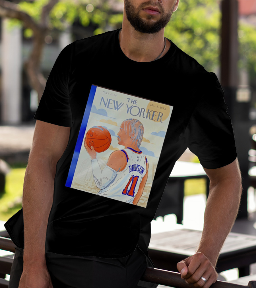 The New Yorker Jalen Brunson 11 New York Knicks Madison Square Garden December 8 2023 T-Shirt