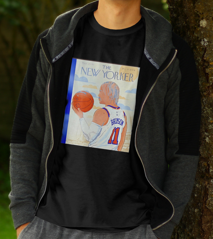 The New Yorker Jalen Brunson 11 New York Knicks Madison Square Garden December 8 2023 T-Shirt