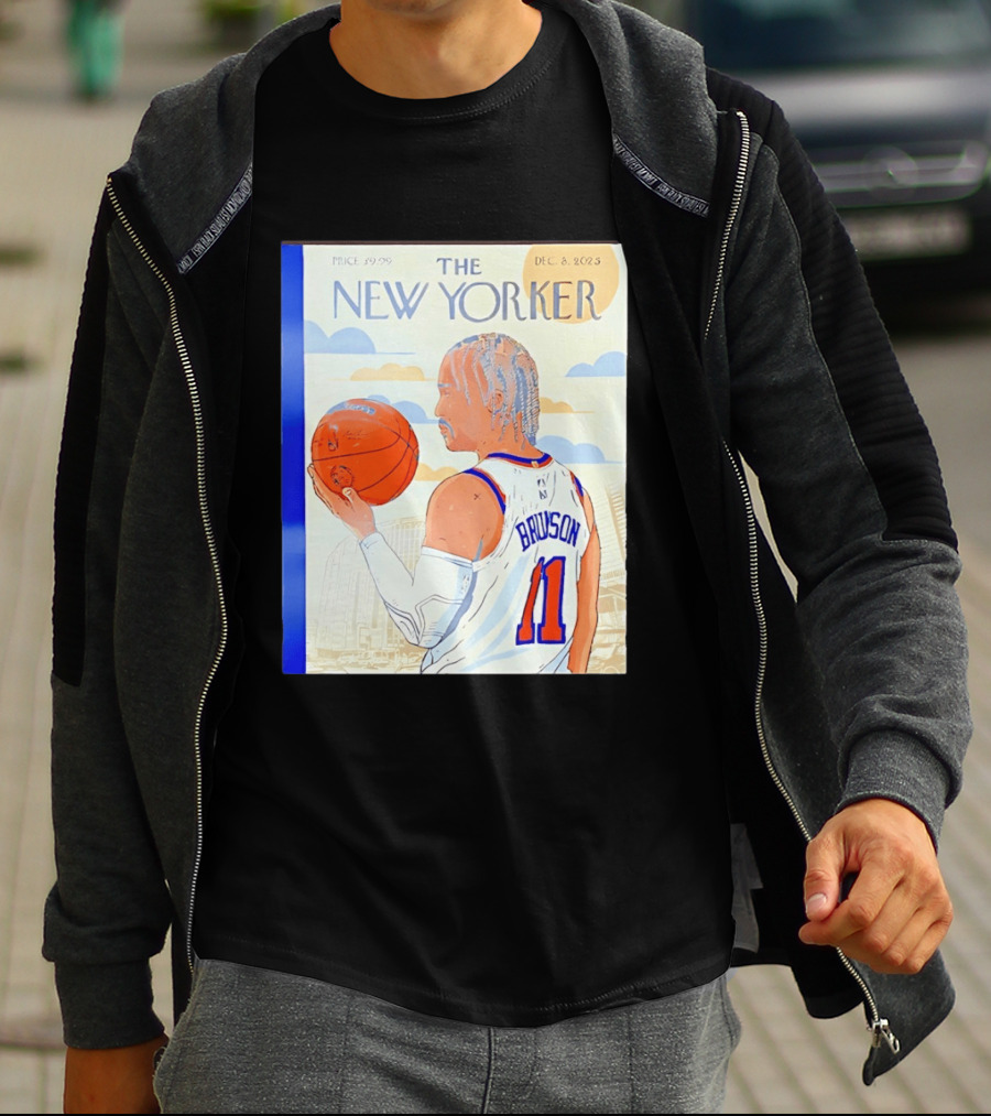 The New Yorker Jalen Brunson 11 New York Knicks Madison Square Garden December 8 2023 T-Shirt