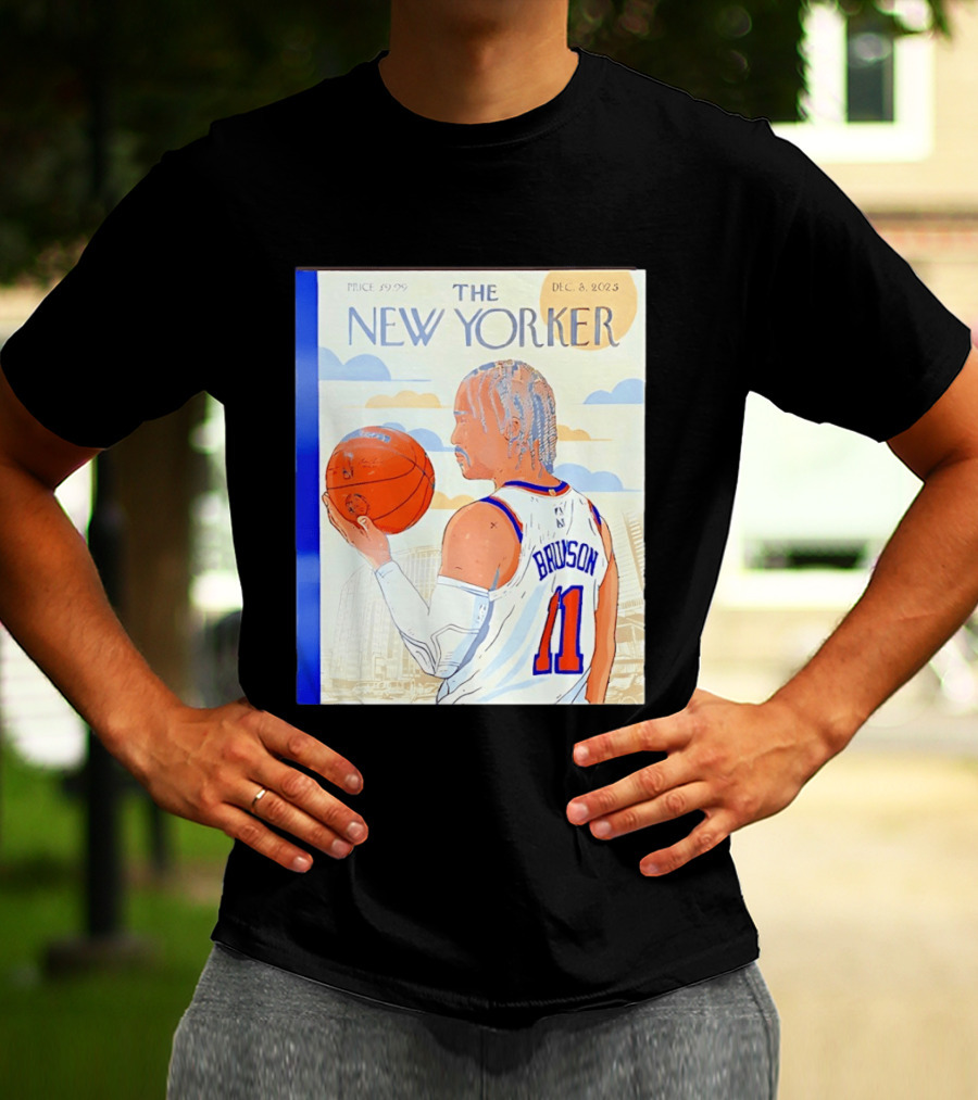The New Yorker Jalen Brunson 11 New York Knicks Madison Square Garden December 8 2023 T-Shirt