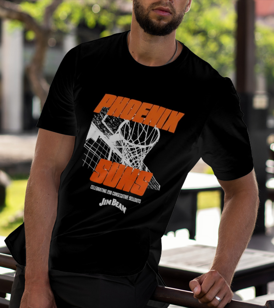 Phoenix Suns 200 Consecutive Sellouts Celebration Jim Beam T-Shirt