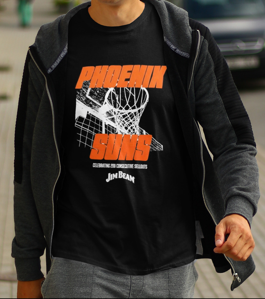 Phoenix Suns 200 Consecutive Sellouts Celebration Jim Beam T-Shirt